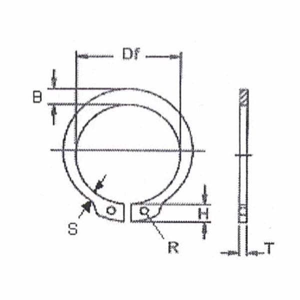 Sicherungsring für Wellen 7/8 Zoll