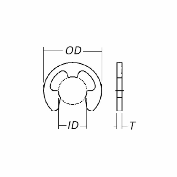 E-Clip 7/32 Inch Diameter