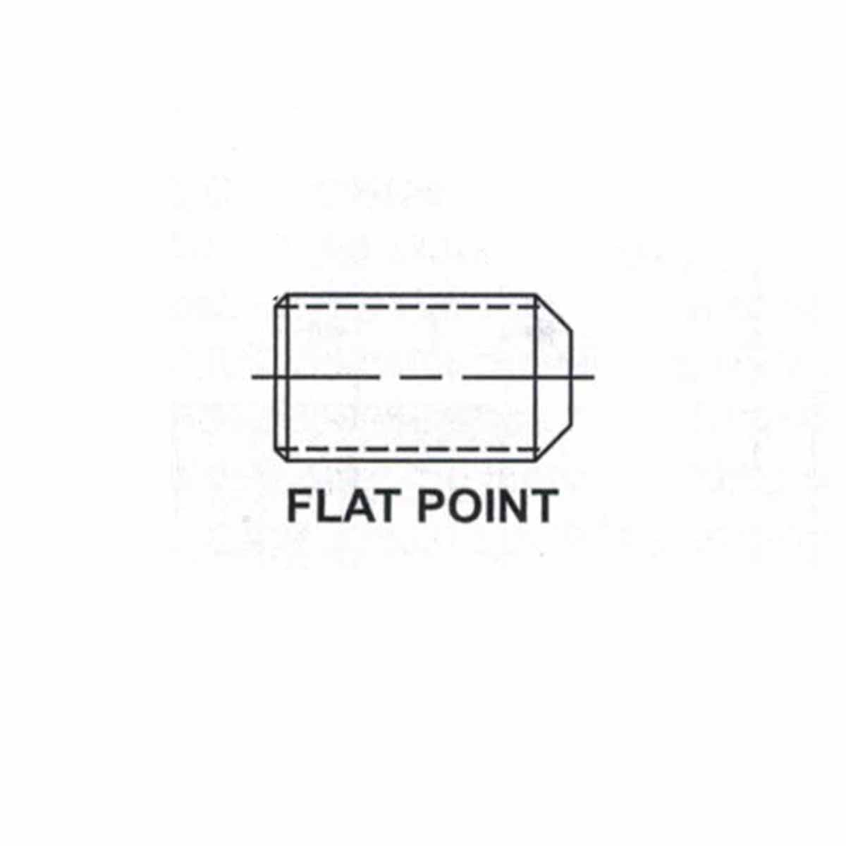 Gewindestifte Zoll Flat Point