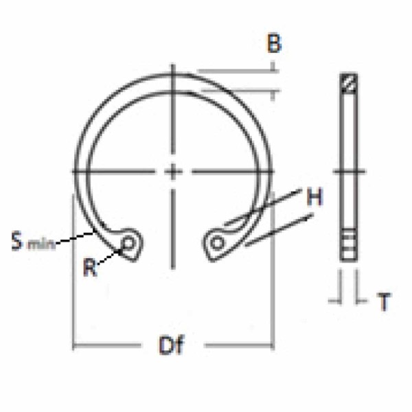 7/8 Zoll Sicherungsring für Bohrungen